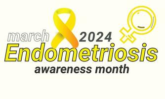 Endometriosis awareness month. background, banner, card, poster, template. Vector illustration.