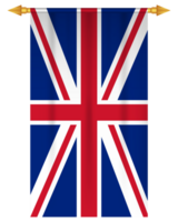 United kingdom flag vertical football pennant png