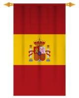 Spain flag vertical football pennant png