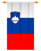 Slovenia flag vertical football pennant png