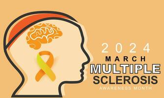 Multiple sclerosis awareness month. background, banner, card, poster, template. Vector illustration.