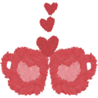 hjärtan och design element för hjärtans dag.hjärta. abstrakt kärlek symbol. kärlek tecken. valentine dag. elegant samtida dekorativ design. romantisk affisch. bröllop kort dekoration. png