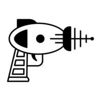 Space and Planets Linear Icon vector
