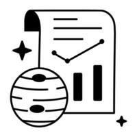 Space Exploration Linear Icon vector