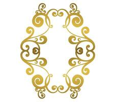 Damask vintage baroque scroll swirl. Victorian monogram heraldic shield swirl. vector