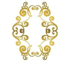 Damask vintage baroque scroll swirl. Victorian monogram heraldic shield swirl. vector