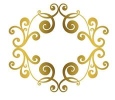 Damask vintage baroque scroll swirl. Victorian monogram heraldic shield swirl. vector