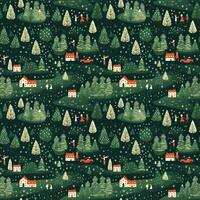 AI generated a christmas pattern with cars and trees, seamless pattern background photo