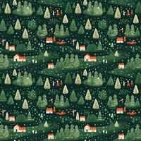 AI generated a christmas pattern with cars and trees, seamless pattern background photo