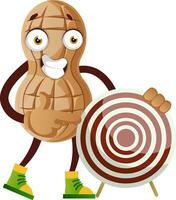 Peanut character with target vector