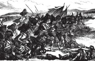 Battle of Alma, vintage illustration. vector