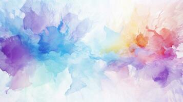 AI generated his abstract background features a playful splash of watercolor photo