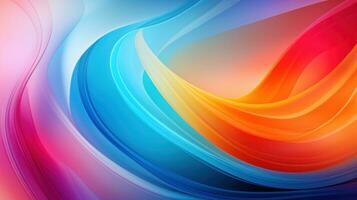 AI generated gradient swirl of bright colors, creating a playful and fun abstract background photo