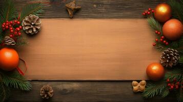 AI generated A rustic wooden frame with a cozy feel surrounds a warm photo