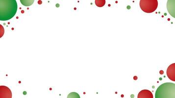 AI generated A festive red and green frame with playful polka dots encases photo