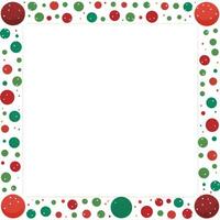 AI generated A festive red and green frame with playful polka dots encases photo