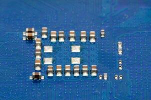 a close up of a circuit board photo