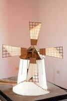 a model of a windmill photo