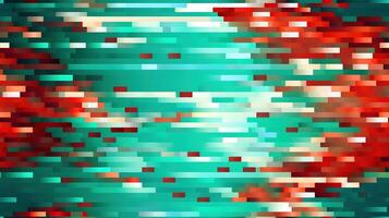 AI generated Generative AI, abstract pixel art background, seamless geometric mosaic pattern, Christmas colors photo