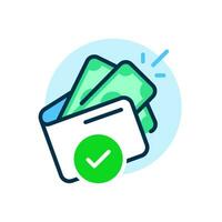 mi dinero parte superior arriba, exitoso efectivo retirada concepto ilustración plano diseño vector. sencillo moderno gráfico elemento para popular arriba mensaje ui, infografía, icono vector