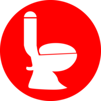 Toilet icons set, man and woman symbol, toilet sign, WC toilet sign png