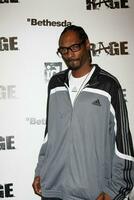 LOS ANGELES  SEPT 30  Snoop Dogg aka Calvin Broadus arriving at  the RAGE Game Launch at the Chinatowns Historical Central Plaza on September 30 2011 in Los Angeles CA photo