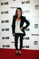 LOS ANGELES  SEPT 30  Kelly Monaco arriving at  the RAGE Game Launch at the Chinatowns Historical Central Plaza on September 30 2011 in Los Angeles CA photo