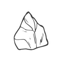 Doodle salt crystal icon sketch in vector