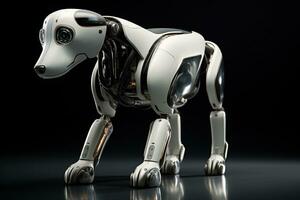 AI generated Portrait of a Mechanic robot dog photo