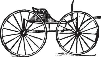 buggy, ilustración vintage. vector