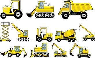 Construction Trucks Vector art Bundle Pack Illustration