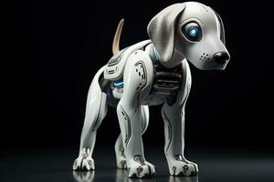 AI generated Portrait of a Mechanic robot dog photo