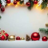 AI generated Christmas Holidays Banner Background photo