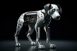AI generated Portrait of a Mechanic robot dog photo