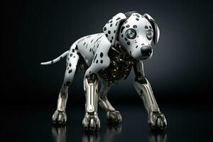 AI generated Portrait of a Mechanic robot dog photo