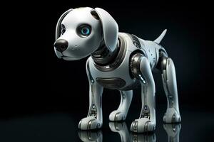 AI generated Portrait of a Mechanic robot dog photo