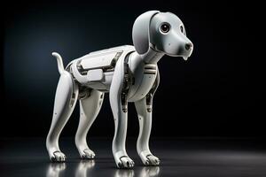 AI generated Portrait of a Mechanic robot dog photo