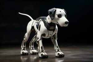 AI generated Portrait of a Mechanic robot dog photo