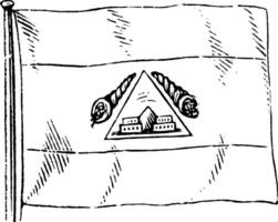 hondureño bandera, Clásico ilustración vector