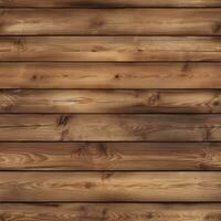 AI generated Wooden plank wall texture background. Brown wood planks. Generative ai. photo