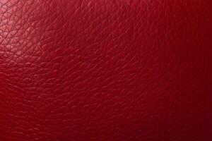 AI generated a red leather texture, red background photo