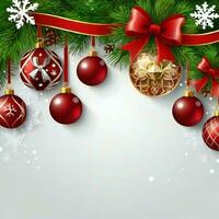 AI generated Christmas or New Year Banner Background photo
