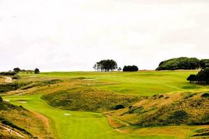 the 18th hole at the golf club photo