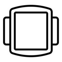 Bakeware icon outline vector. Baking cupcake equipment vector