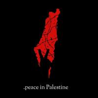 vector de paz en Palestina, Perfecto para imprimir, bandera, póster, etc