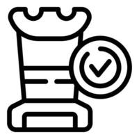 Decision making strategy icon outline vector. Effective problem solving approach vector