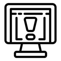 Website beta version icon outline vector. Quality assurance testing vector