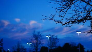 The highway landscape with clouds and sunset sky as background photo