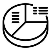 Webpage graph icon outline vector. Beta version assessment vector