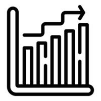 Walking recording graph icon outline vector. Body motion tracker vector